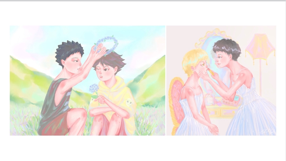 วาดแฟนอาร์ต - วาดภาพประกอบศิลปิน คน สัตว์ แนว semi real / gibi / portrait  - 6