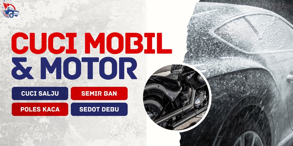 Jasa cuci mobil dan motor profesional, termasuk semir ban, poles kaca, sedot debu. Cuci mobil, cuci motor, jasa cuci mobil, jasa cuci motor, layanan cuci mobil, layanan cuci motor, harga cuci mobil, harga cuci motor.