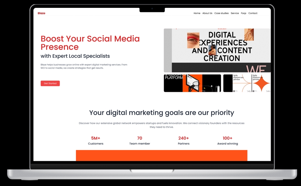 UX/UI Design for Web & App - Digital Markrting Agency Landing Page - 2
