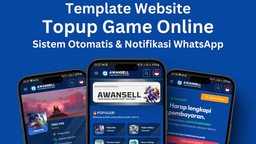 Jasa Pembuatan Website WordPress Berkualitas - Website Topup Game Online Template PHP Scripts
