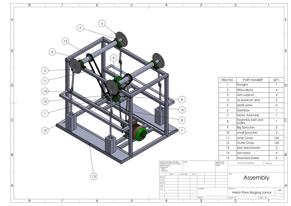 CAD Drawing - Pembuatan Desain 3D|2D Produk - Mesin - Industrial - CAD - SATU HARI JADI - 12