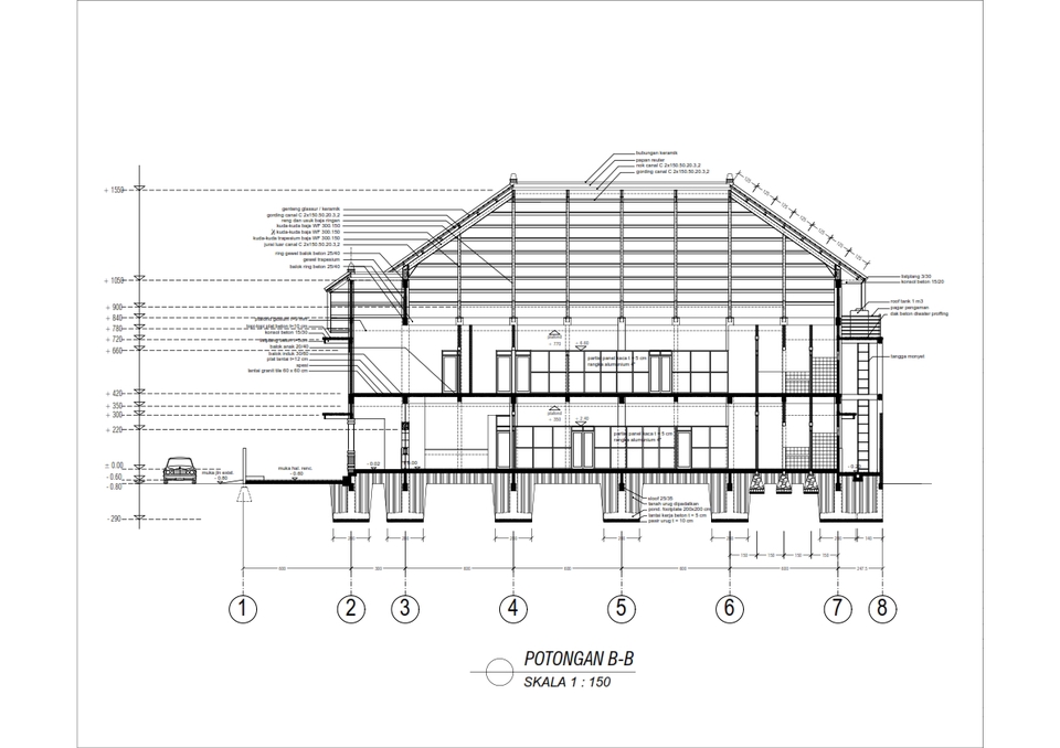 CAD Drawing - Gambar AutoCAD 2D-DED Struktur & Arsitektur - 5