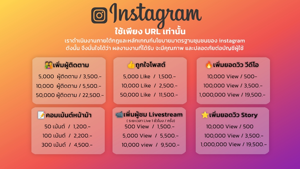 โปรโมทเพจ / เว็บ - บริการเพิ่มยอดบนโซเชียลแบบมืออาชีพ - 12
