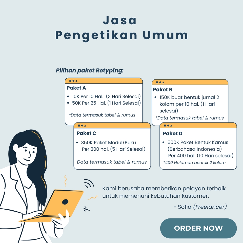 Pengetikan Umum - Jasa Pengetikan Profesional Cepat, Akurat dengan Format dan Layout yang Rapi - 6