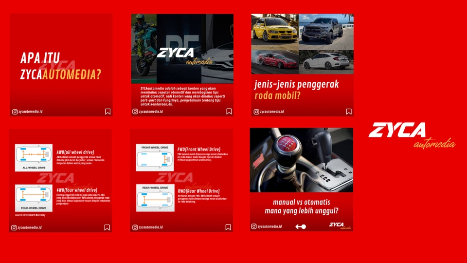 Jasa desain banner instagram, desain banner website, dan banner promosi di platform ZYCAautomedia.