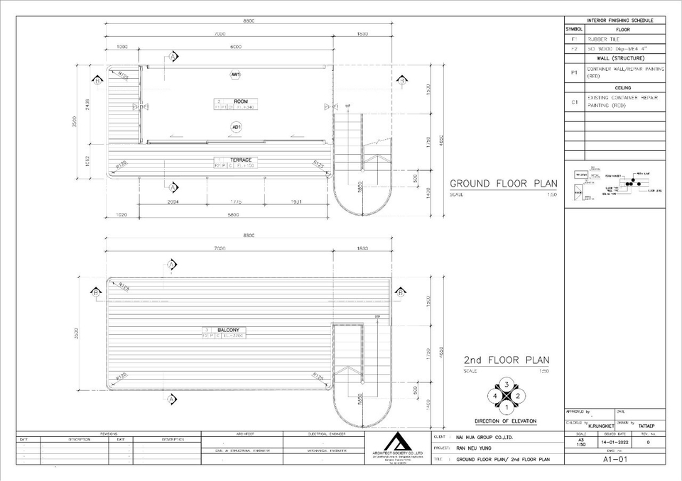 ออกแบบตกแต่งภายในและภายนอก - รับทำภาพ Rendering ภายใน หรือ ภายนอก เขียนแบบออกแบบ บ้าน 150 ตรม.ขึ้นไป ลงสีแปลน presentation - 10
