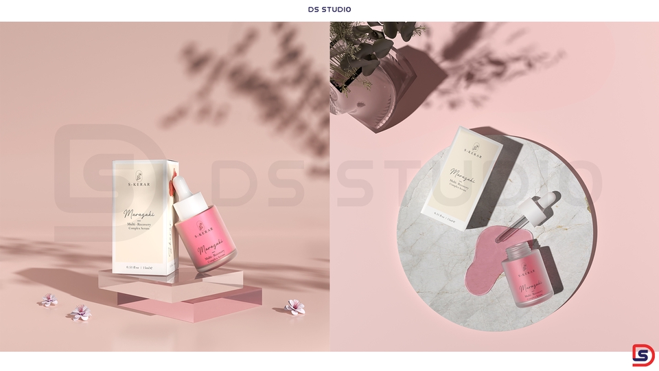 รับทำ 3d packshot สินค้า เครื่องสำอาง 3 มิติ 3d model packshot