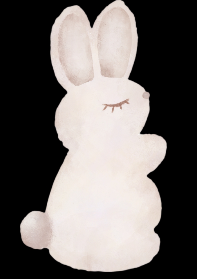 ออกแบบสติ๊กเกอร์กระต่ายน่ารัก สติ๊กเกอร์ไลน์ สติ๊กเกอร์ติดกระจก รถยนต์ ภาพประกอบ