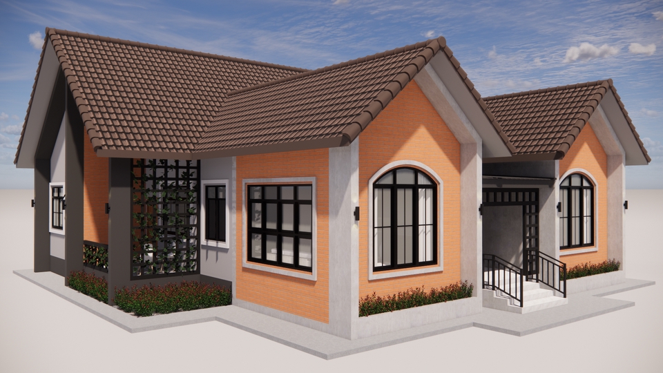 ออกแบบตกแต่งภายในและภายนอก - Ly-zen Architecture DESIGN PLAN / 3D / PERSPECTIVE / DRAWING - 9