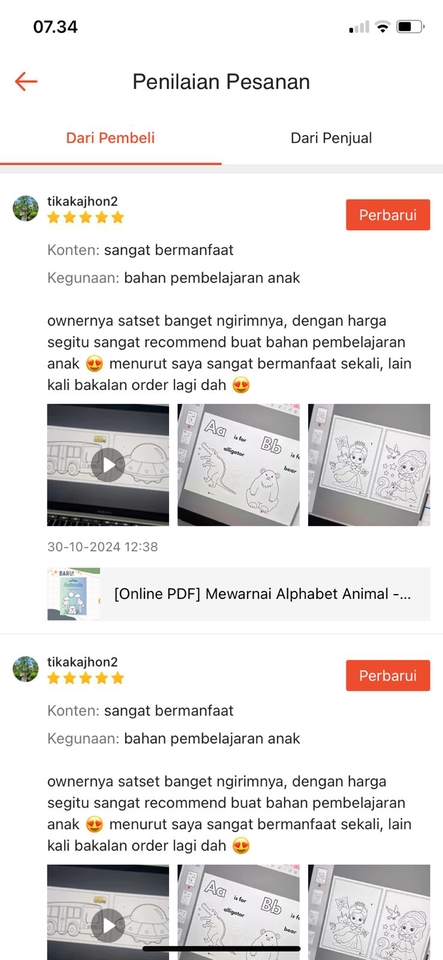Memberi Review - JASA FAKE ORDER SHOPEE - Review dan Rating Marketplace - 6