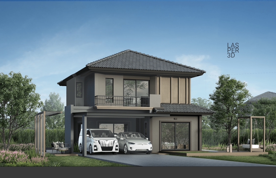 3D Perspective - รับเรนเดอร์ภาพ Presentation 3D Perspective งานภายนอก เพื่องานธุรกิจ - 14