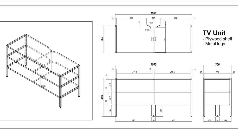 CAD Drawing - Jasa Drafter Furniture - 3