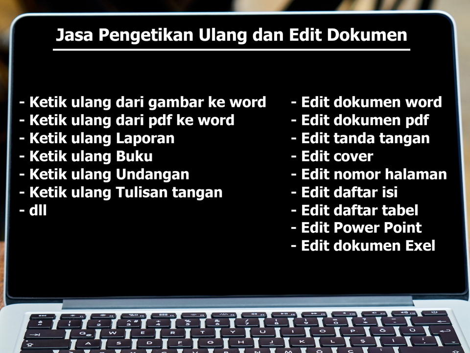 Pengetikan Umum - Jasa ketik ulang dan edit dokumen - 3