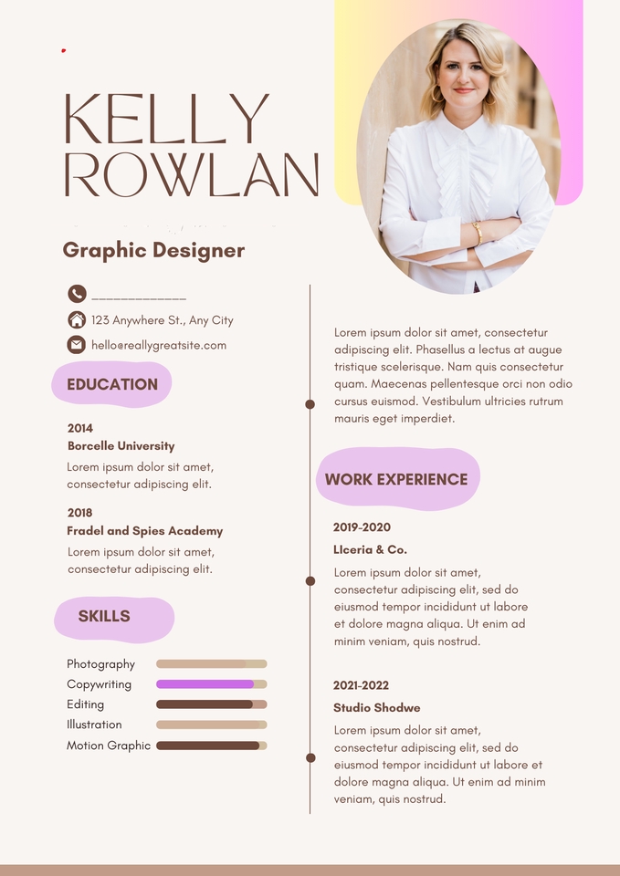 Jasa pembuatan cv desain cv menarik desain curriculum vitae pembuatan cv desain cv unik desain portofolio Kelly Rowlan desainer grafis