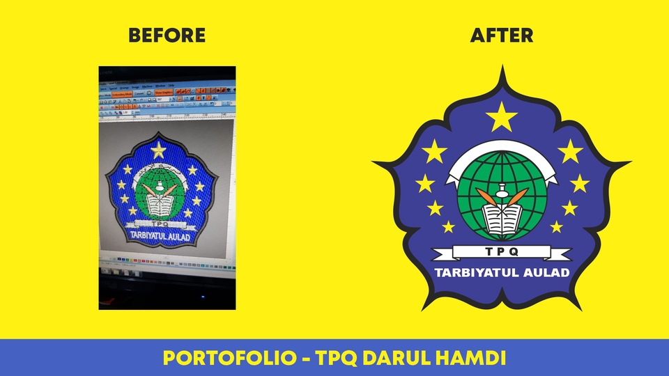 Edit Gambar & Photoshop - Tracing / Redraw / Gambar Ulang Logo atau Gambar Bitmap menjadi Vector - 3
