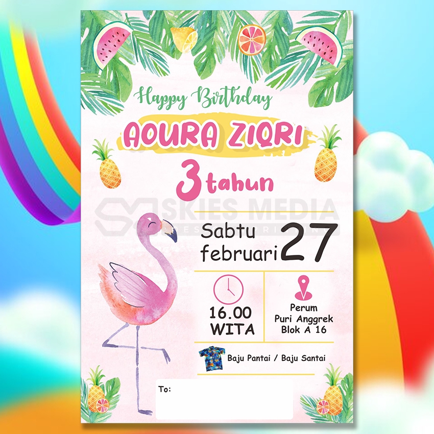 Kartu Ucapan & Video - Desain Undangan Ulang Tahun - 9