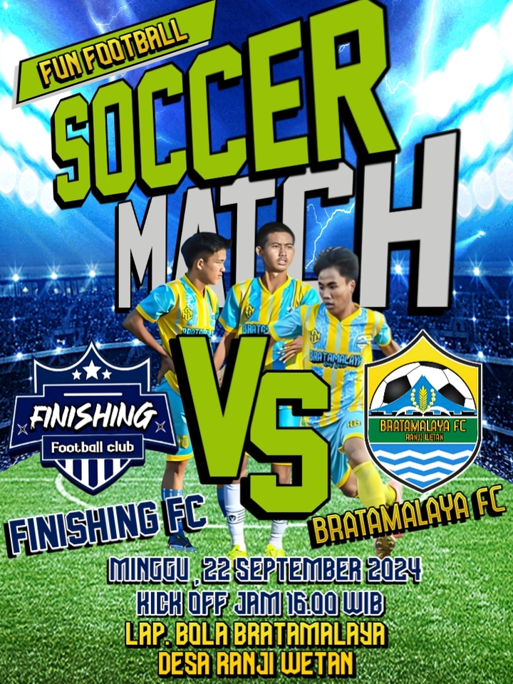 Jasa desain banner instagram untuk pertandingan sepak bola, dengan desain banner yang keren dan unik, serta menggunakan keyword terkait seperti desain banner, banner instagram, buat banner, desain banner instagram, jasa pembuatan banner instagram, banner promosi instagram, gambar promosi instagram.