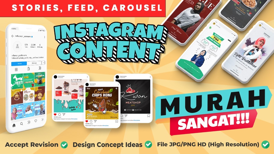 Desain banner instagram keren untuk promosi website dan toko online, jasa desain banner instagram murah dan berkualitas.