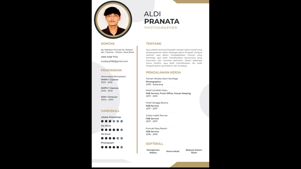Portfolio & Resume - Jasa Pembuatan Curriculum Vitae (CV) / Resume - 1