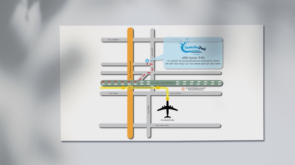 ออกแบบแผนที่ร้านค้า สถานที่ 3D สวยงาม