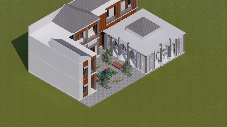 3D & Perspektif - Menerima Gambar 3D Bangunan, Rumah, Landscape, DLL. - 7