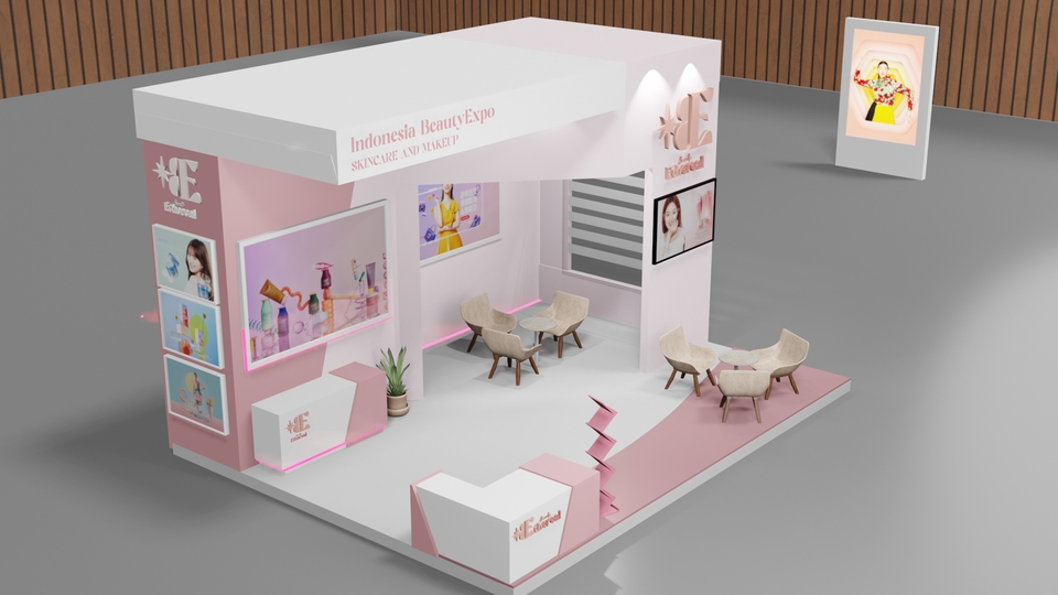 3D & Perspektif - 3D Modeling Booth Design - 3