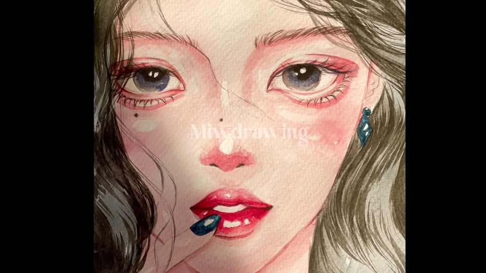 วาดภาพเหมือน Portrait - Portrait ภาพเหมือนสีน้ำ/digital painting • ภาพเหมือนบุคคล,ศิลปินดารา,ไอดอล เริ่มต้น 250-. - 1