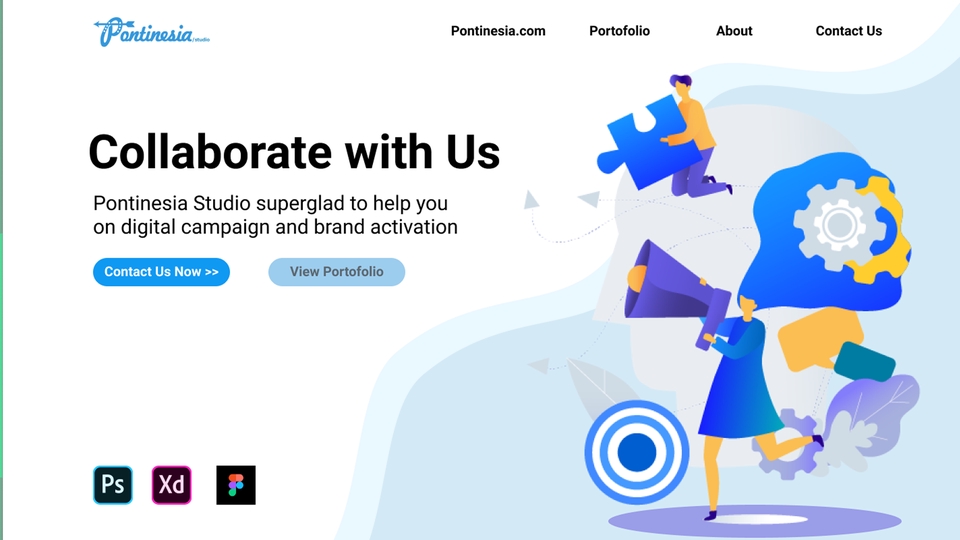 Desainer UI UX profesional membantu membangun brand dan kampanye digital