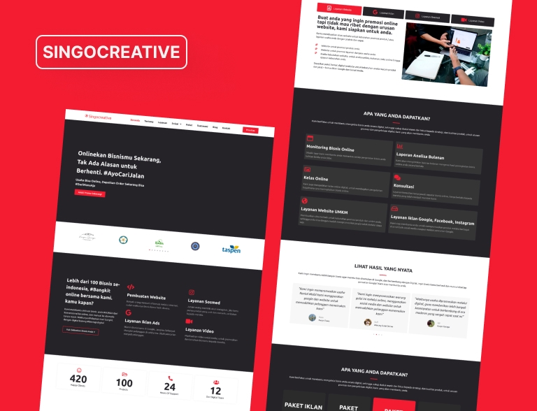 Jasa pembuatan website profesional, desain website modern, web development terbaik di Indonesia, harga website murah, membuat website toko online, website company profile, jasa website custom, membuat blog profesional, layanan web developer berpengalaman.