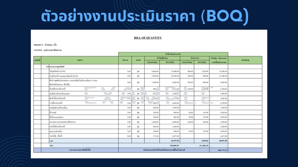 เขียนแบบวิศวกรรมและออกแบบโครงสร้าง - รับถอดแบบพร้อมจัดทำแบบประเมินราคา BOQ และเอกสารยื่นข้ออนุมัติก่อสร้าง - 9