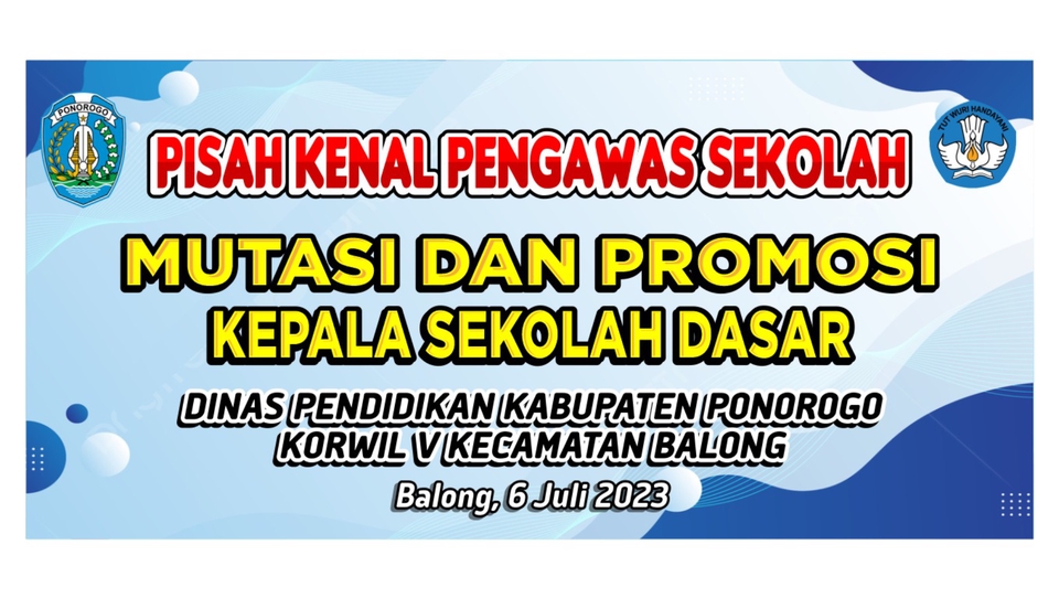 Jasa Desain Banner Instagram Promosi Mutasi dan Promosi Kepala Sekolah Dasar Ponorogo