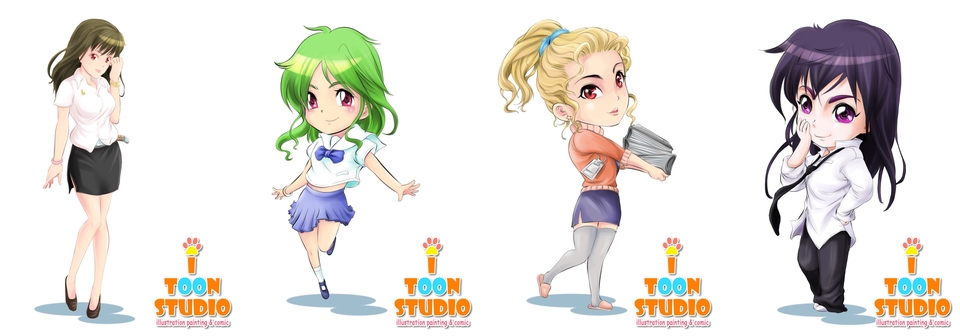 ออกแบบ Character & Mascot - ออกแบบตัวการ์ตูนน่ารัก สวยๆ เท่ๆ SD, Chibi, Anime ได้ทุกแบบ ทุกแนว ทุกสไตล์ ราคาสบายกระเป๋า - 11