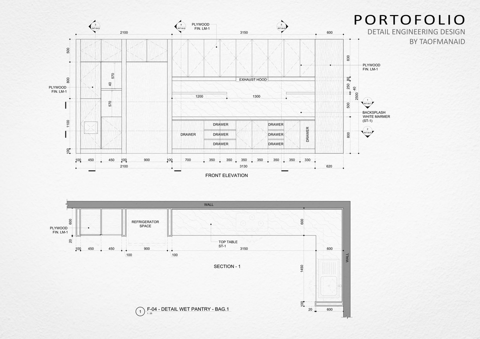 CAD Drawing - Jasa Drafter Arsitektur-Interior-struktur (CAD  Drawing)  - 22