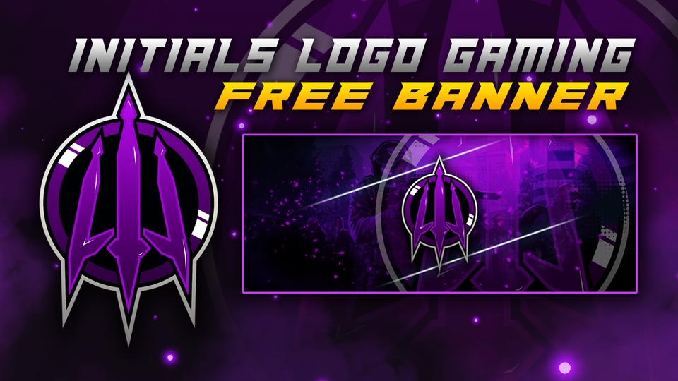 Saya Akan Membuat Inisial Logo Gaming untuk Youtube/Twitch, GRATIS BANNER!