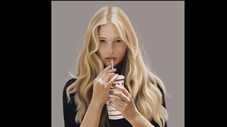 วาดภาพเหมือน Portrait - ผลงานภาพเหมือน Digital art - 1