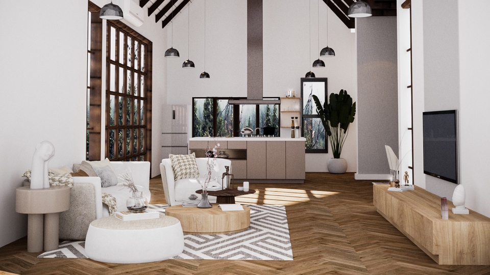 3D Perspective - render 3D perspective Interior design - 1