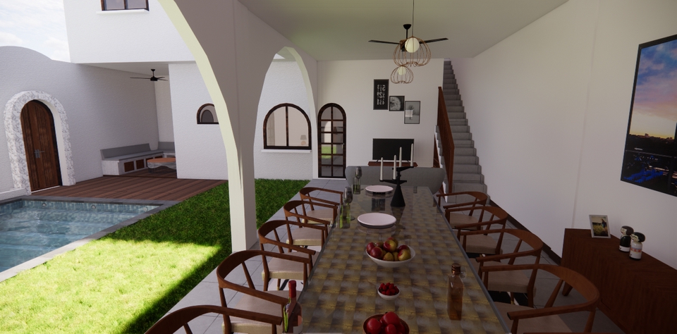 3D & Perspektif - Desain rumah tinggal, villa, dan apartment - 8