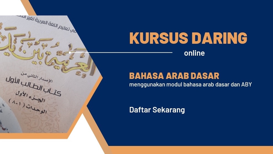 Belajar, Bimbel dan Berbagai Kursus Online - KURSUS BELAJAR BAHASA ARAB DASAR