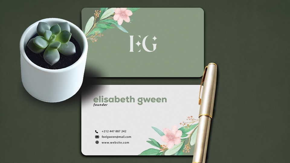 Desain ID Card - Desain Kartu Bisnis Minimalis, Modern & Luxury - 5