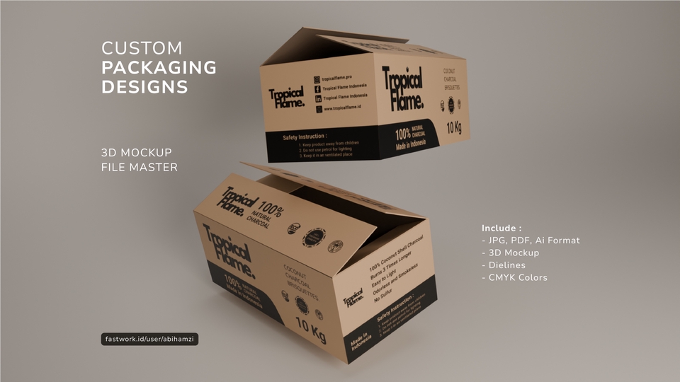 Label & Kemasan - PACKAGING DESAIN - 3D MOCKUP & FILE MASTER - 1