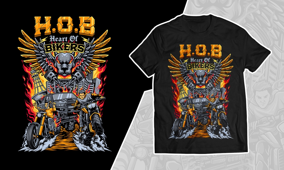 Desain Kaos & Motif - Custom Design Illustration (T-Shirt Design) - 12