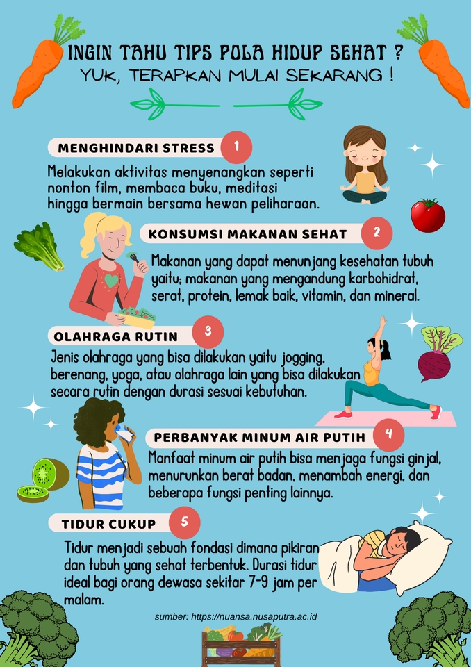 Infografis Pola Hidup Sehat Sexiz Pix 1822