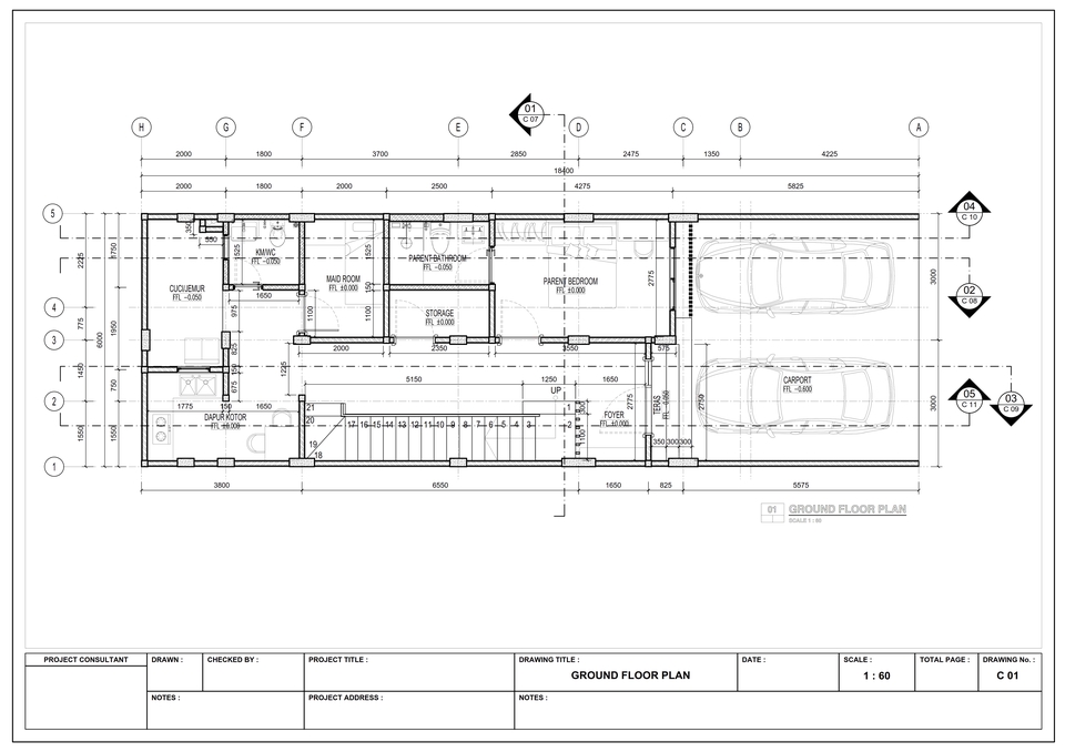 CAD Drawing - Gambar Kerja Autocad 2D : Arsitek, Struktur, MEP - 15