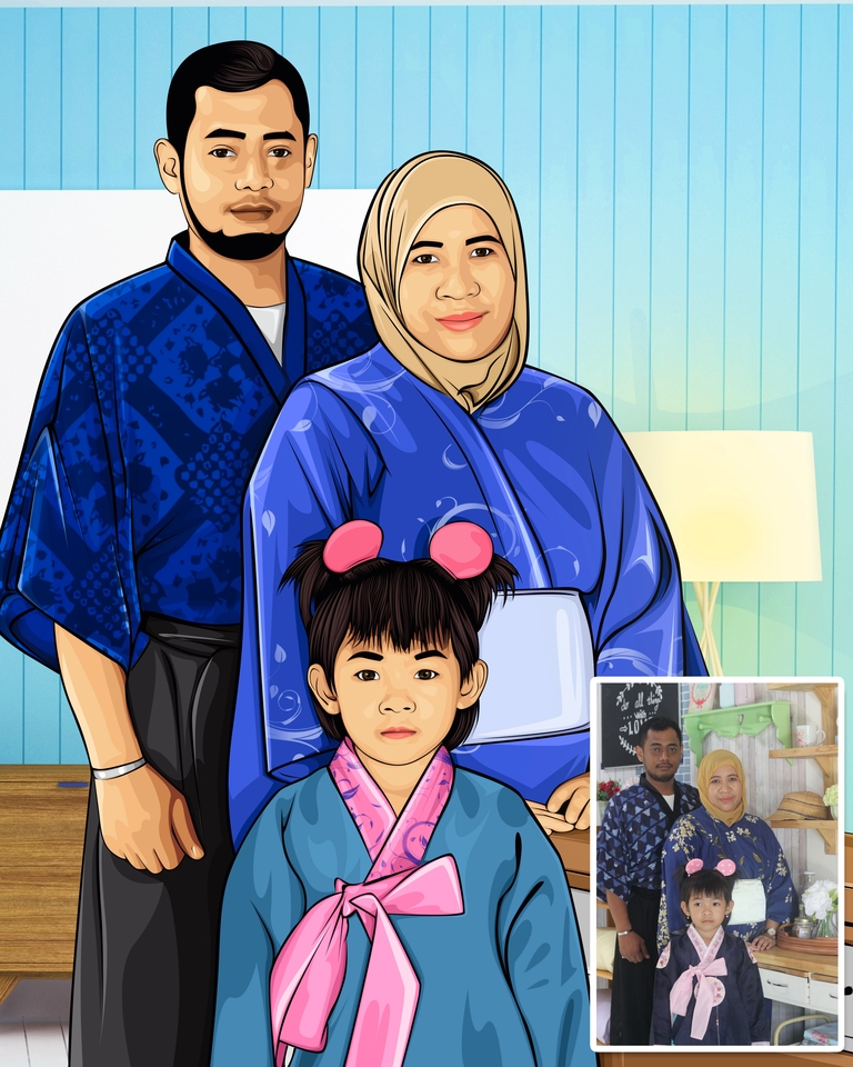 Gambar dan Ilustrasi - Jasa Editing Vector/ Kartun (Wedding/ Birthday/ Graduation/ farewell) - 3