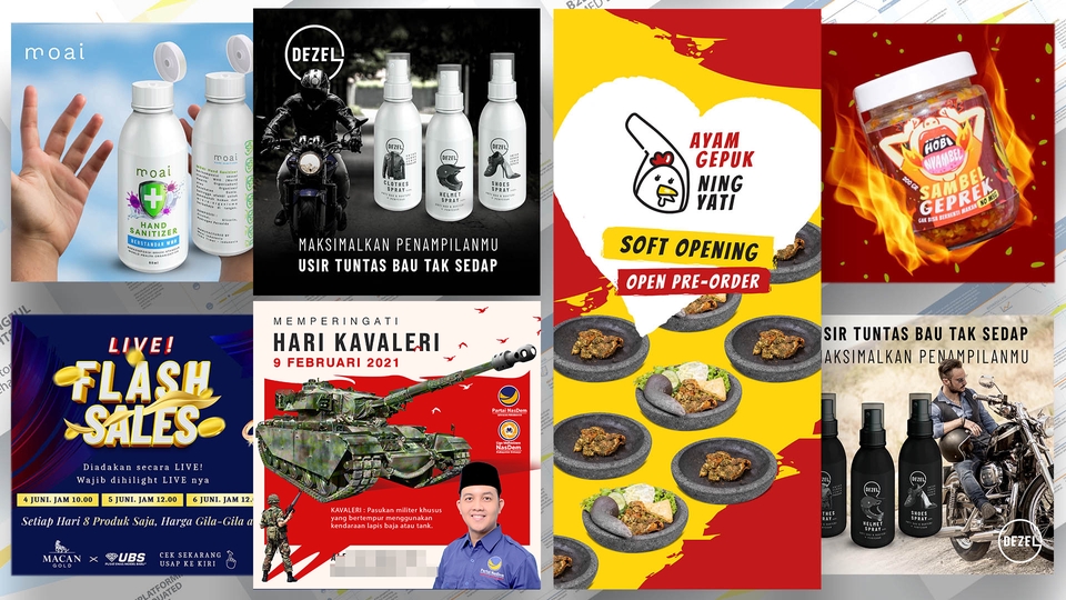 PROMO 1 BULAN MURAH SEMUA DESAIN MEDSOS Feed Instagram, Story Instagram, Gambar/Foto Post, dll
