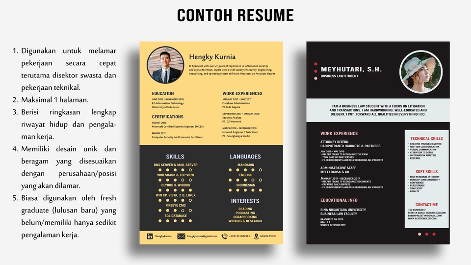 Portfolio & Resume - Desain CV, Cover Letter, & Resume (ATS dan Clean Design) | Indonesian & English - 4