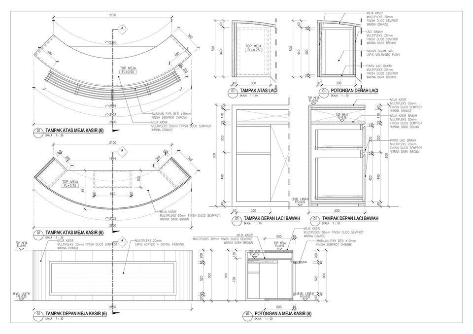 CAD Drawing - Jasa Desain Gambar 2D/3D Rumah Tinggal, Perkantoran, Interior, Eksterior - 8