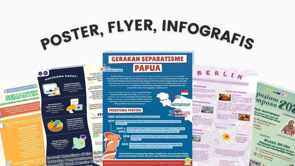 Infografis data tentang separatisme di Papua, desain infografis, bikin infografis, jasa infografis, harga jasa infografis, membuat infografis.
