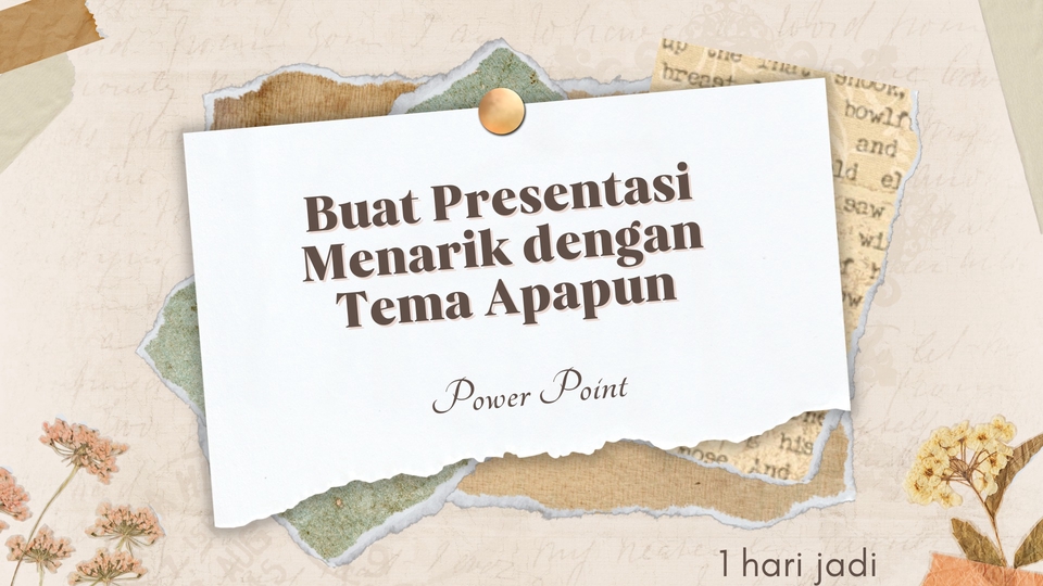 Jasa Pembuatan Presentasi / Desain PowerPoint - JASA BUAT PPT LANGSUNG JADI