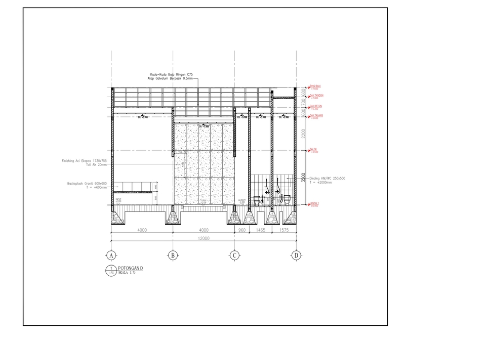CAD Drawing - Jasa Desain Rumah Tinggal 2D/3D dan Detail Engineering Design (DED/Gambar Kerja) - 20